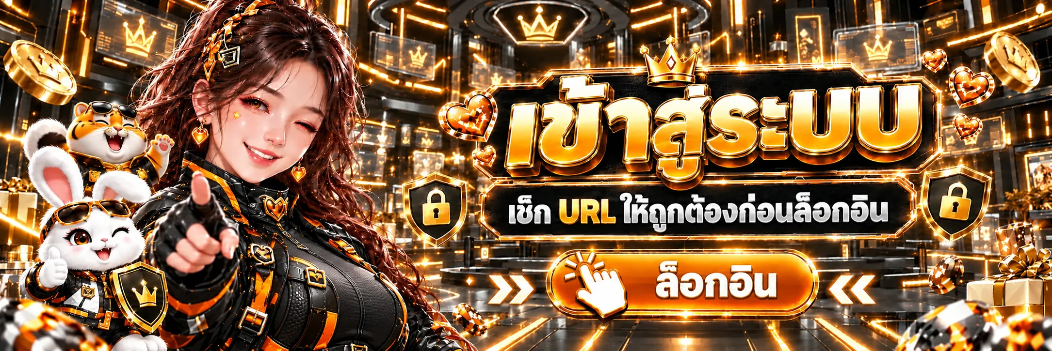 หน้าทางเข้าสู่ระบบ TIFFY168 พร้อมสัญลักษณ์ความปลอดภัย